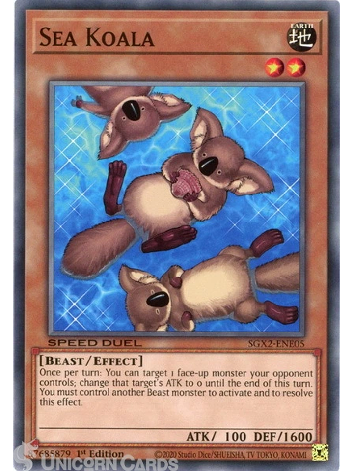 Sea Koala - SGX2-ENE05 - Common 1st Edition 1