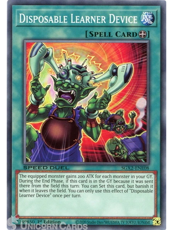 Disposable Learner Device - SGX2-ENE08 - Common 1st Edition 1