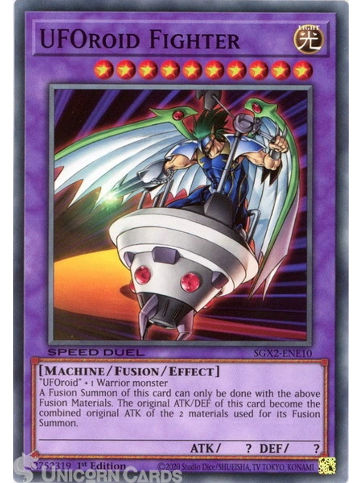 UFOroid Fighter - SGX2-ENE10 - Common 1st Edition 1