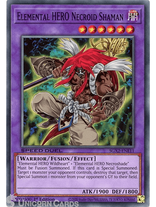 Elemental HERO Necroid Shaman - SGX2-ENE11 - Common 1st Edition