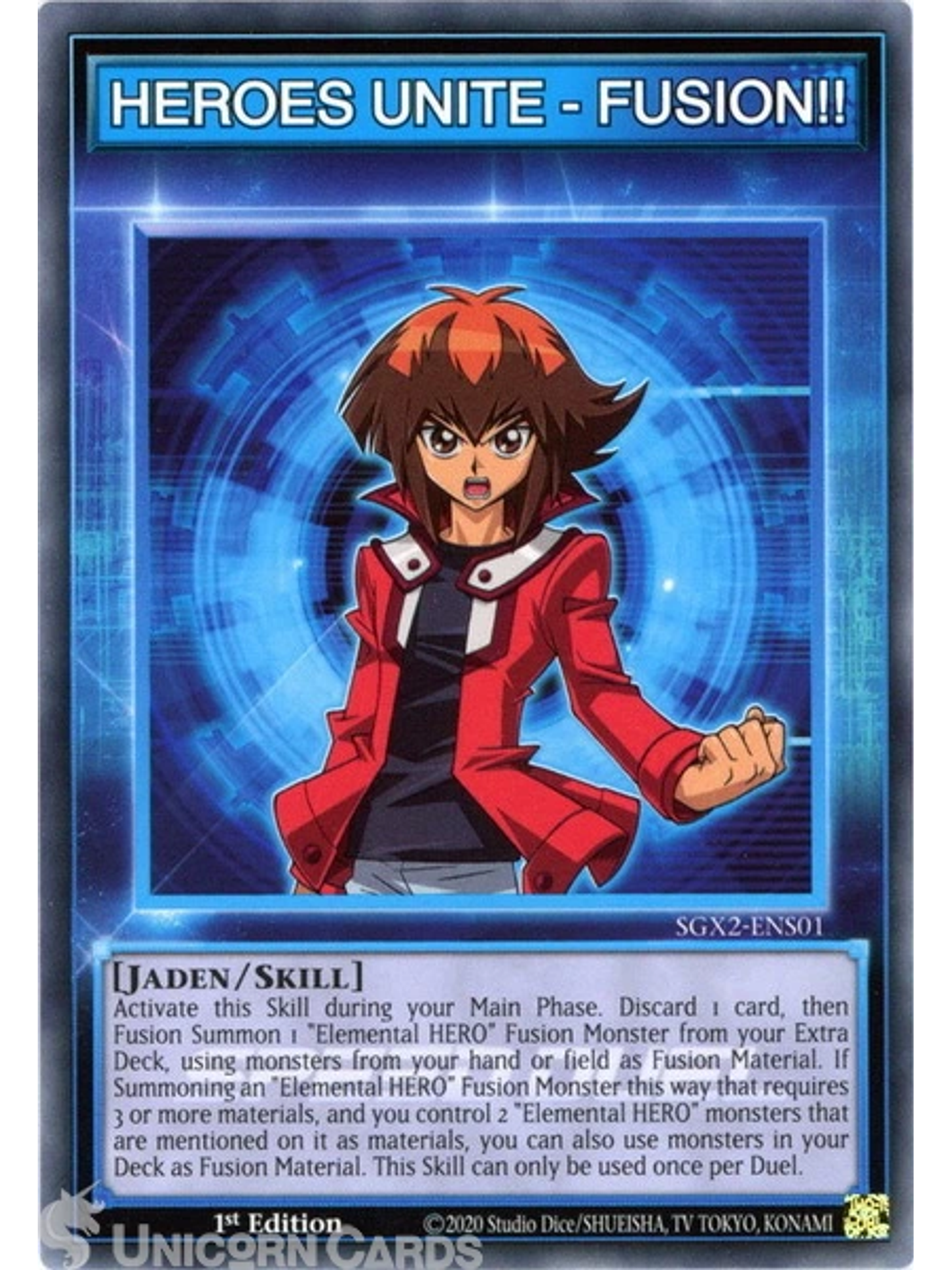 HEROES UNITE - FUSION!! - SGX2-ENS01 - Common 1st Edition 1