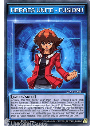 HEROES UNITE - FUSION!! - SGX2-ENS01 - Common 1st Edition