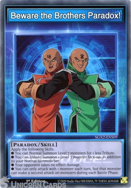 Beware the Brothers Paradox! - SGX2-ENS09 - Common 1st Edition