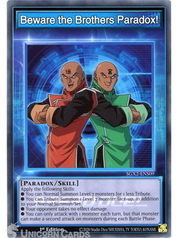 Beware the Brothers Paradox! - SGX2-ENS09 - Common 1st Edition 1