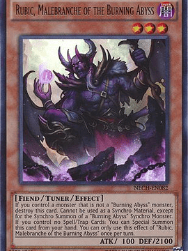 Rubic, Malebranche of the Burning Abyss - NECH-EN082 - Ultra Rare Unlimited