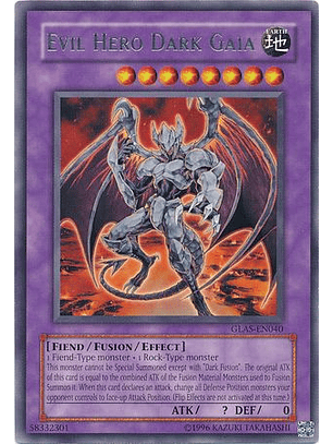 Evil Hero Dark Gaia - GLAS-EN040 - Rare Unlimited