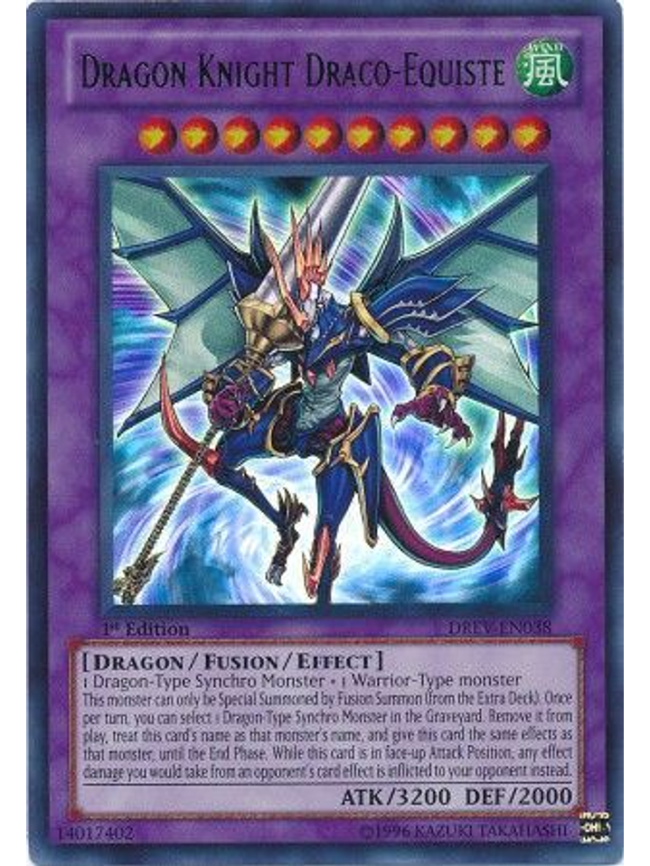 Dragon Knight Draco-Equiste - DREV-EN038 - Ultra Rare 1st Edition 1