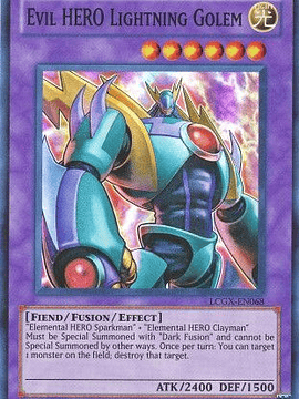 Evil Hero Lightning Golem - LCGX-EN068 - Super Rare Unlimited