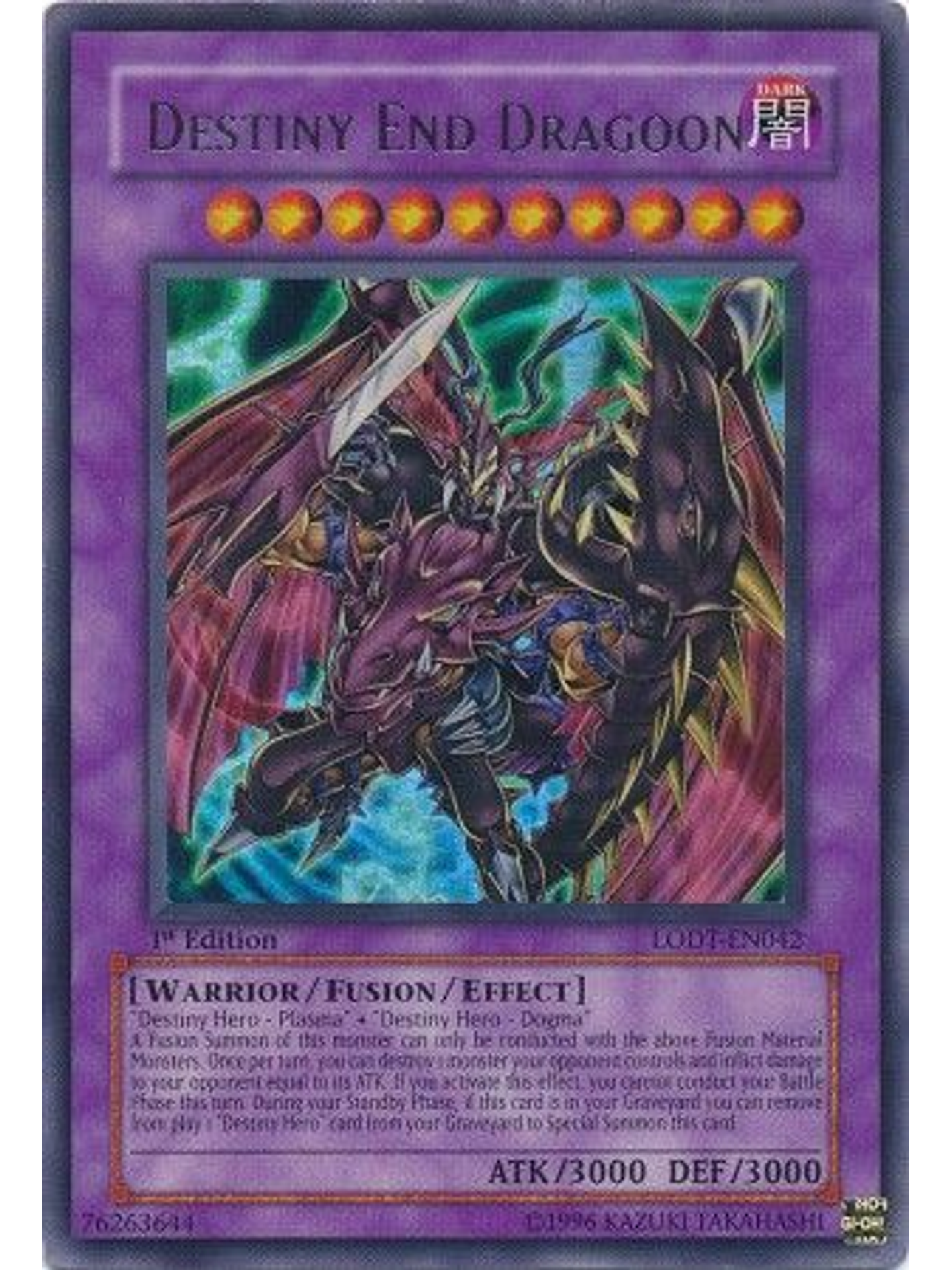 Destiny End Dragoon - LODT-EN042 - Ultra Rare 1st Edition 1