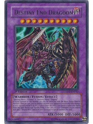 Destiny End Dragoon - LODT-EN042 - Ultra Rare 1st Edition