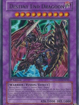 Destiny End Dragoon - LODT-EN042 - Ultra Rare 1st Edition