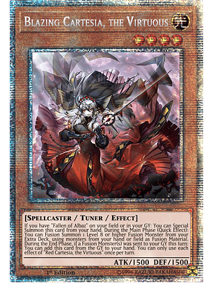 Blazing Cartesia, the Virtuous  - DABL-EN011 - Starlight Rare 1st Edition
