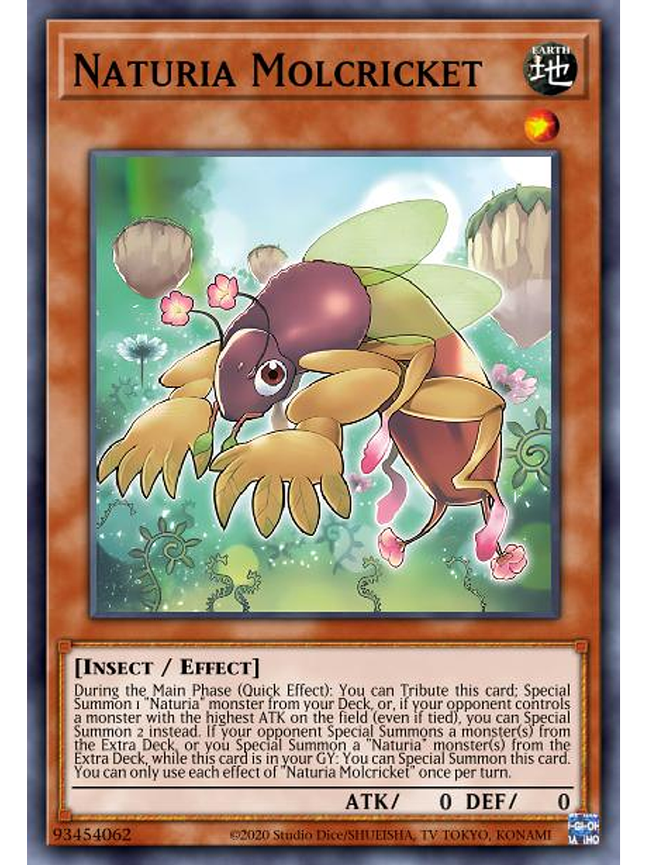 Naturia Mole Cricket  - DABL-EN020 - Common 1st Edition 1