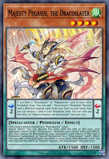 Majesty Pegasus, the Dracoslayer  - DABL-EN023 - Ultra Rare 1st Edition