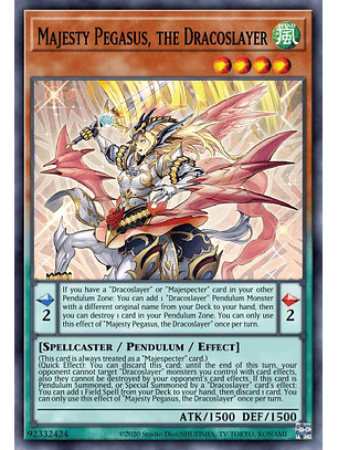 Majesty Pegasus, the Dracoslayer  - DABL-EN023 - Ultra Rare 1st Edition
