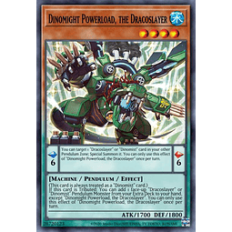 Dinomight Powerload, the Dracoslayer  - DABL-EN024 - Super Rare 1st Edition