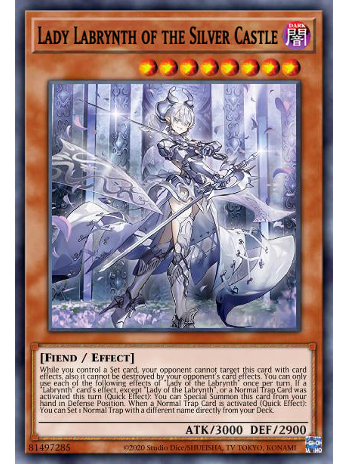 Lady Labrynth of the Silver Castle  - DABL-EN030 - Secret Rare 1st Edition 1
