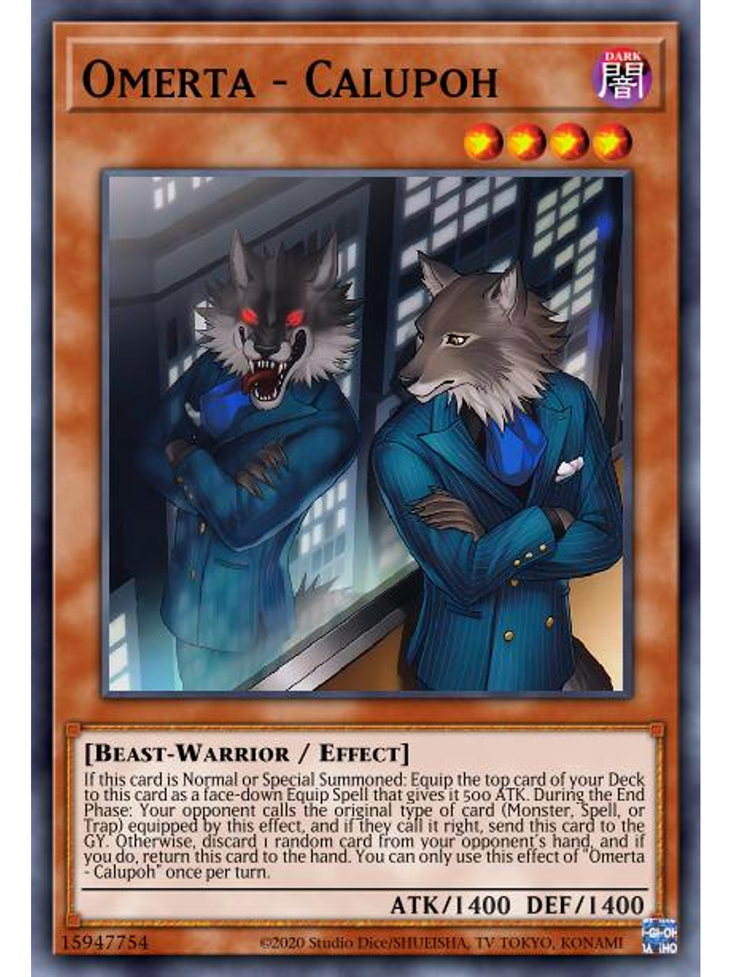 Silent Wolf Calupo  - DABL-EN037 - Common 1st Edition 1