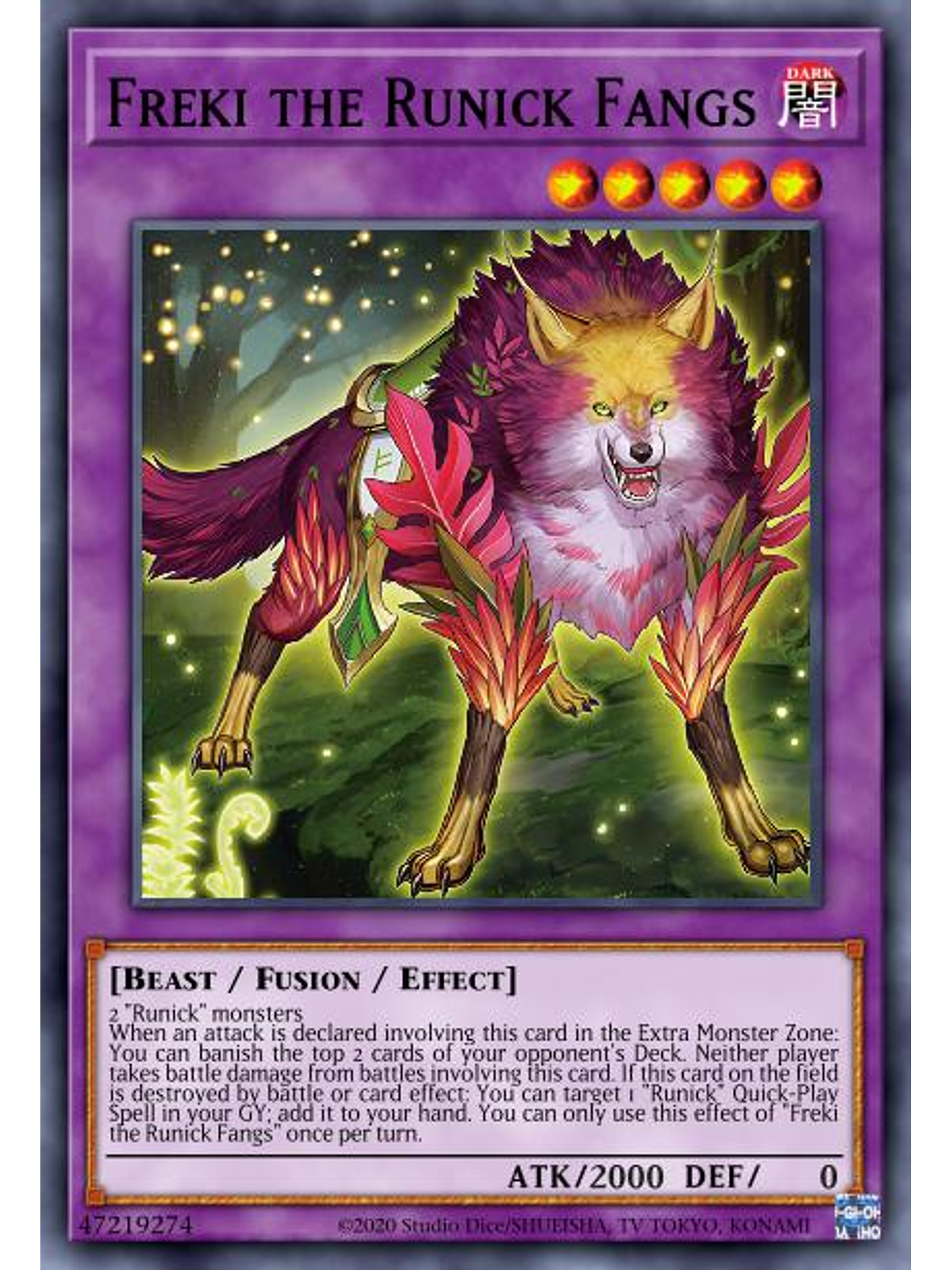 Freki the Runick Fangs  - DABL-EN041 - Common 1st Edition 1