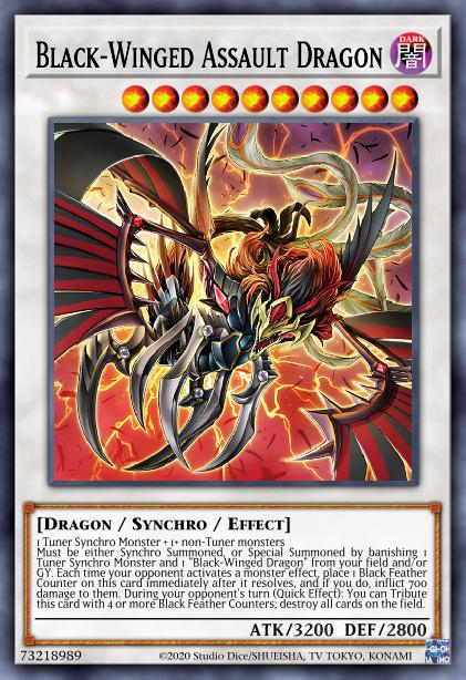 Black-Winged Assault Dragon  - DABL-EN042 - Ultra Rare 1st Edition