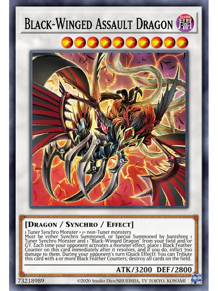 Black-Winged Assault Dragon  - DABL-EN042 - Ultra Rare 1st Edition 1