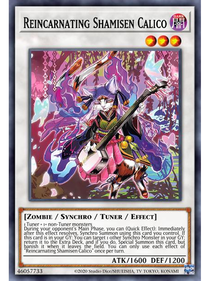 Shamisen Samsara Sorrowcat  - DABL-EN044 - Super Rare 1st Edition 1