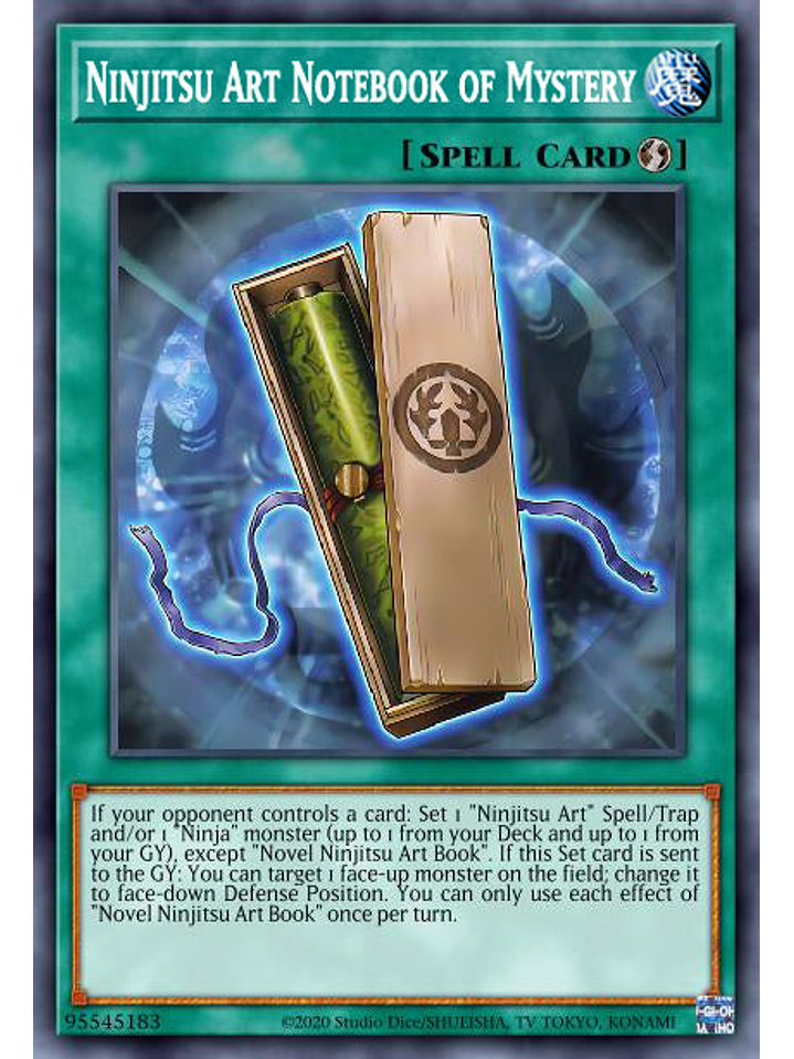 Ninjitsu Art Notebook of Mystery  - DABL-EN061 - Ultra Rare 1st Edition 1