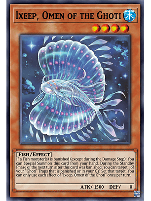 Ixeep, Omen of the Ghoti  - DABL-EN086 - Common 1st Edition