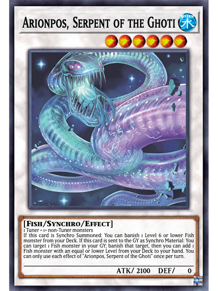 Arionpos, Serpent of the Ghoti  - DABL-EN088 - Ultra Rare 1st Edition 1