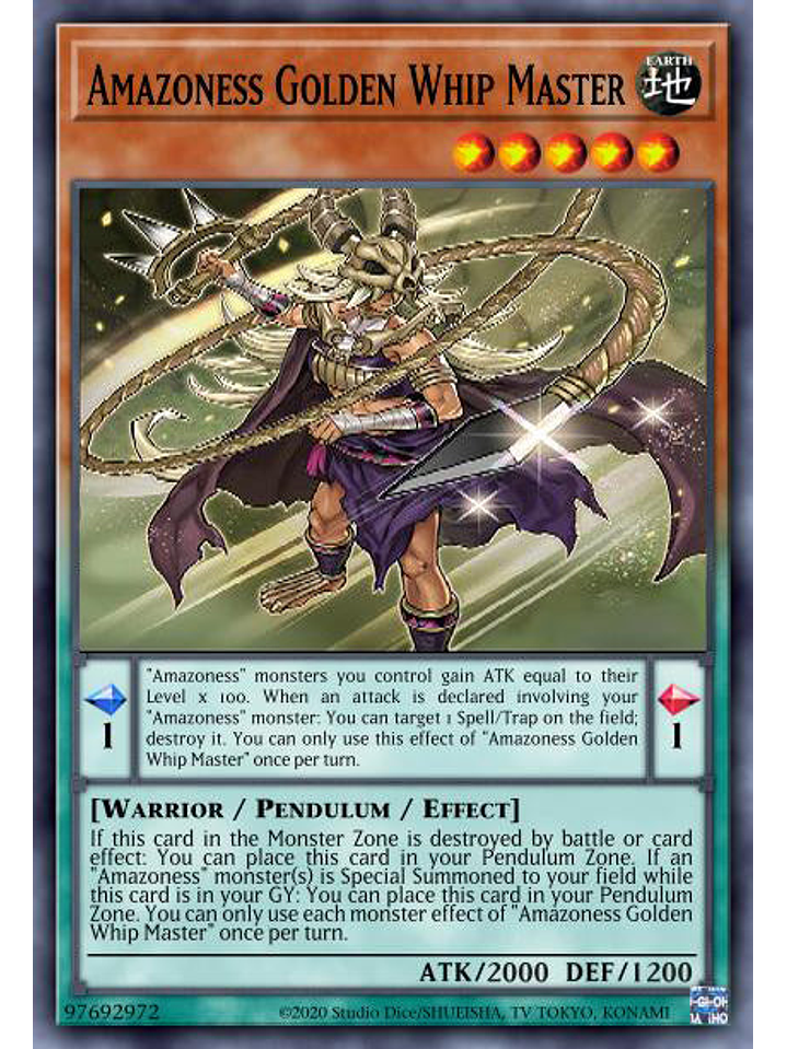 Amazoness Golden Whip Master  - DABL-EN093 - Common 1st Edition 1