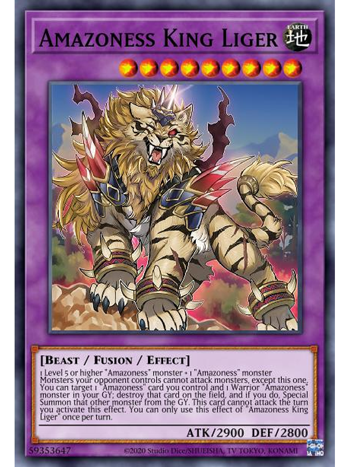 Amazoness Pet Liger King  - DABL-EN098 - Common 1st Edition 1