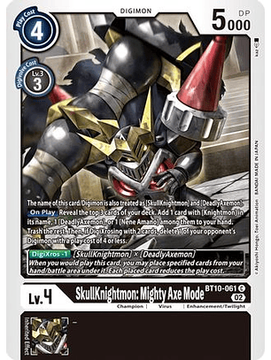 BT10-061 C SkullKnightmon: Mighty Axe Mode 
