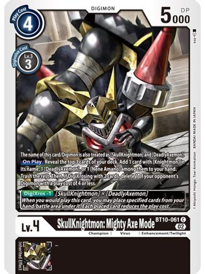 BT10-061 C SkullKnightmon: Mighty Axe Mode  1