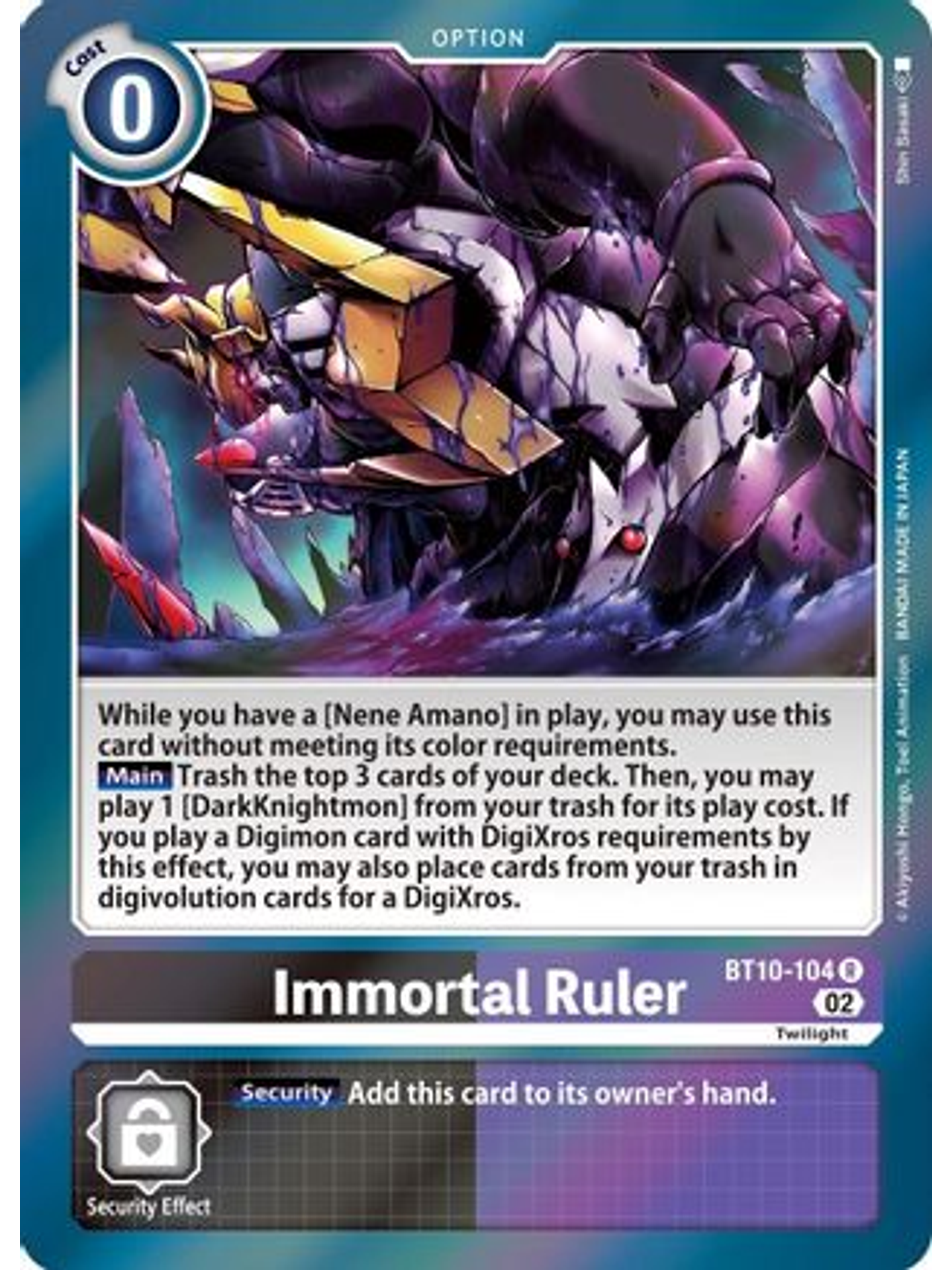 BT10-104 R Immortal Ruler  1