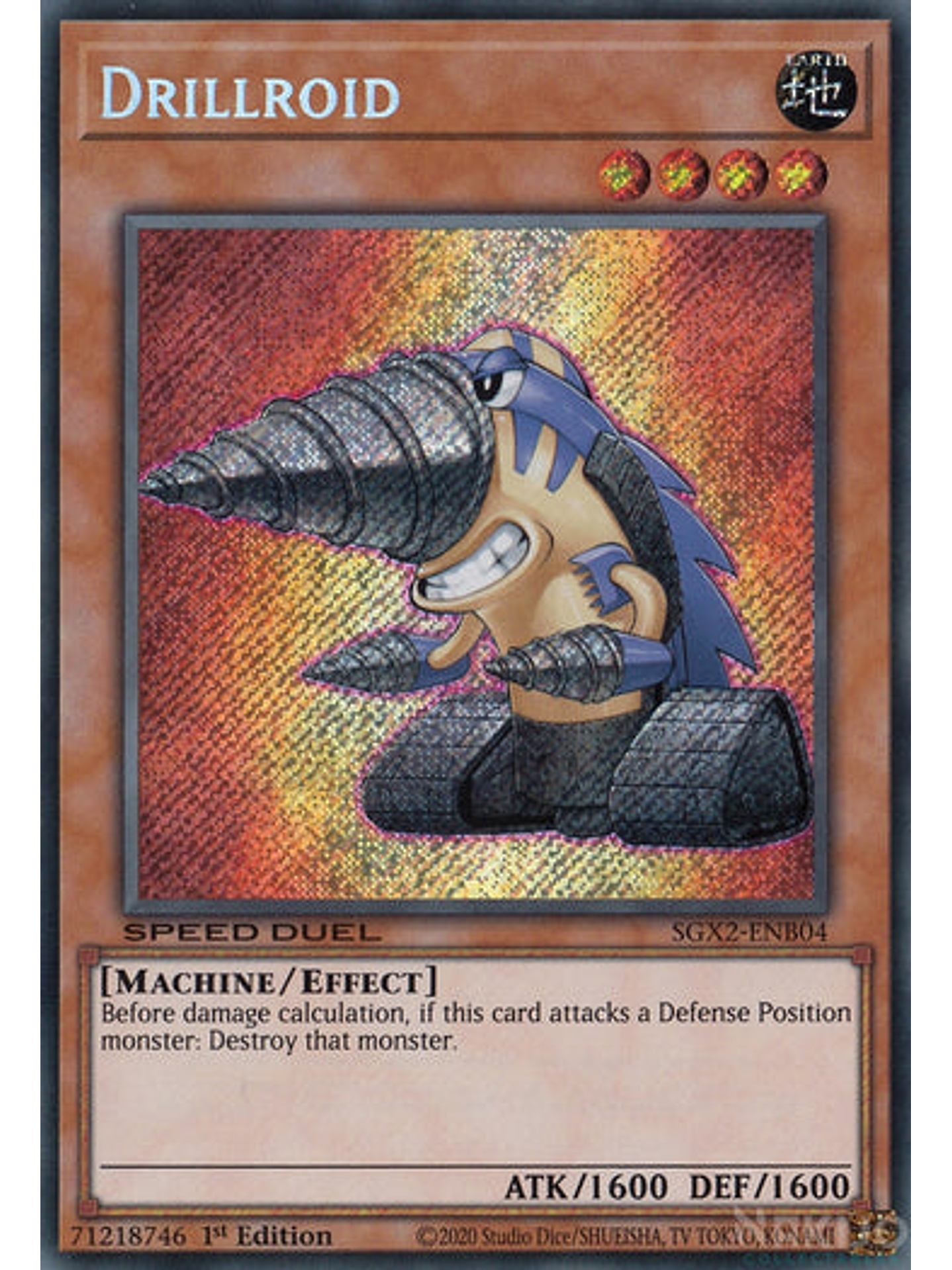 Drillroid - SGX2-ENB04 - Secret Rare 1st Edition 1