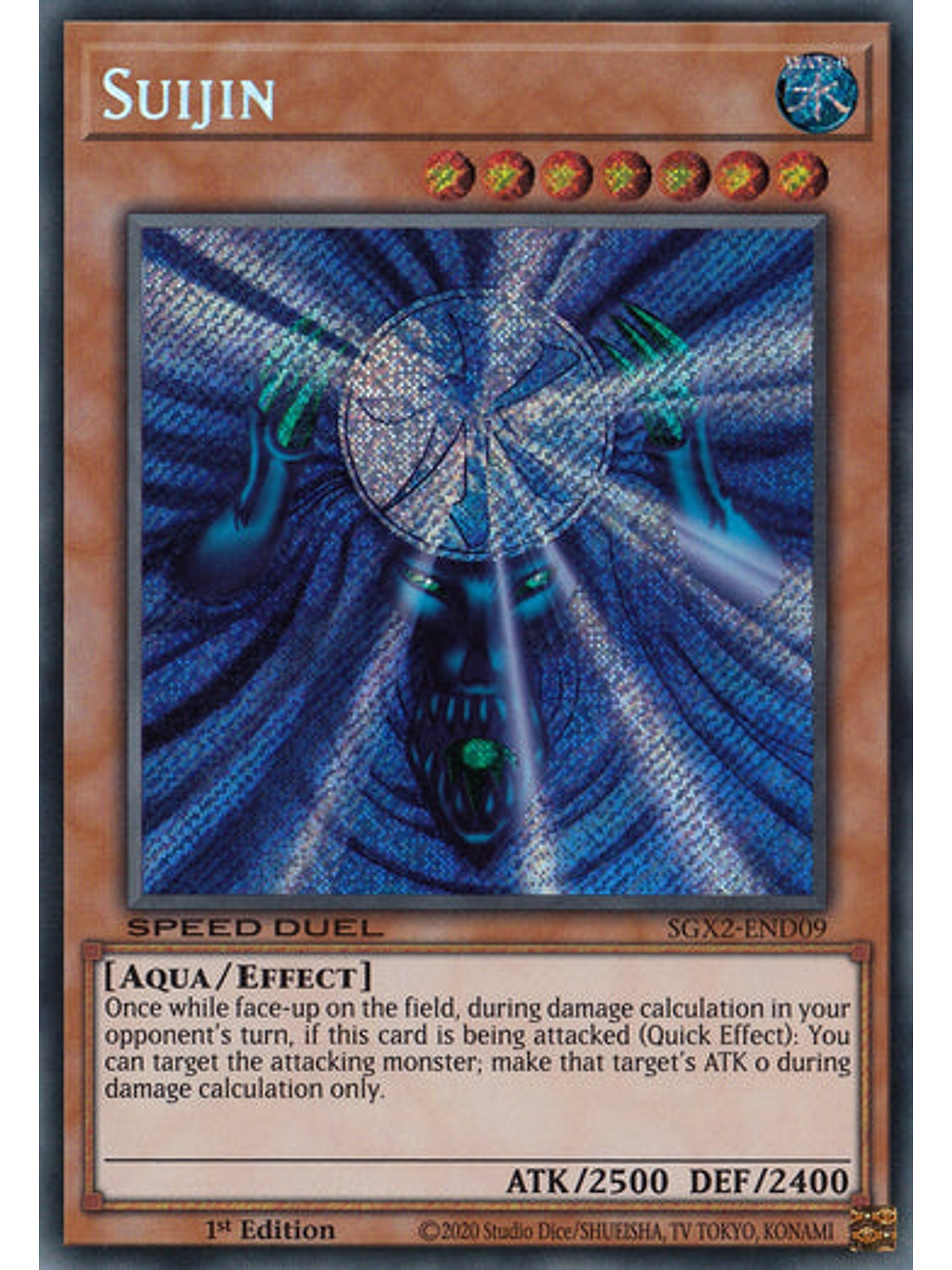 Suijin - SGX2-END09 - Secret Rare 1st Edition 1