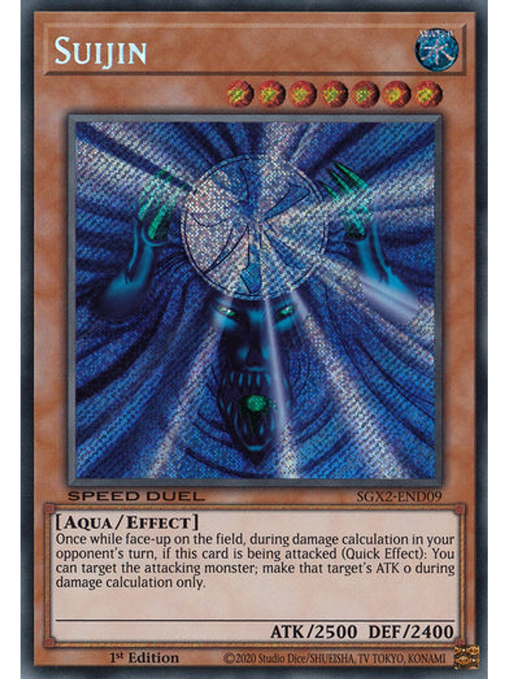 Suijin - SGX2-END09 - Secret Rare 1st Edition 1