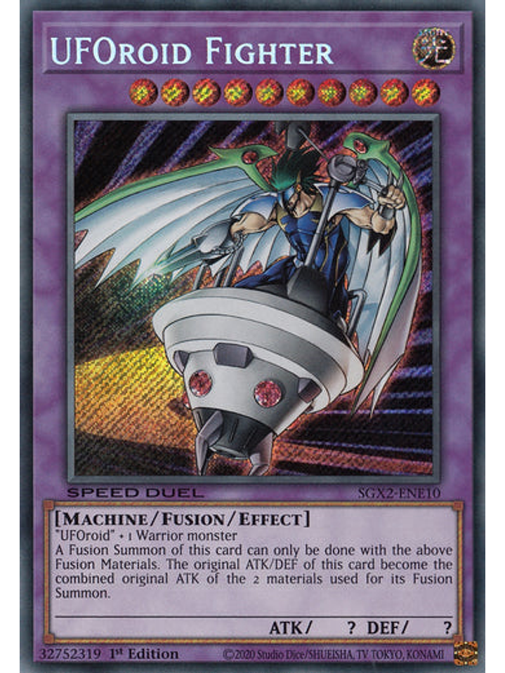 UFOroid Fighter - SGX2-ENE10 - Secret Rare 1st Edition 1