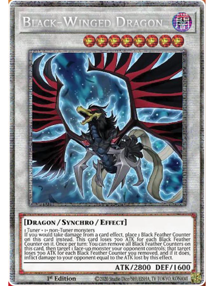 Black-Winged Dragon  - DABL-EN100 - Starlight Rare 1st Edition 1