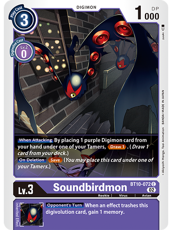 BT10-072 C Soundbirdmon  1