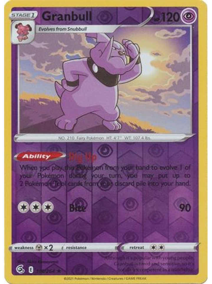 Granbull - 116/264 - Rare Reverse Holo 1