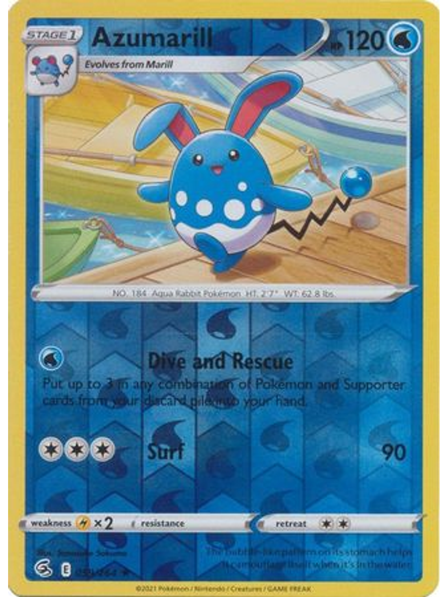 Azumarill - 059/264 - Rare Reverse Holo 1