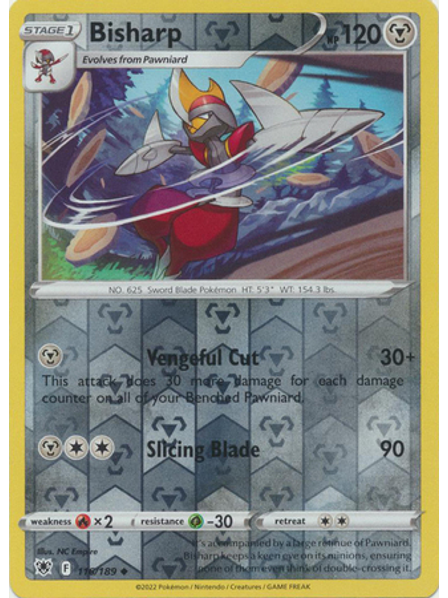 Bisharp - 116/189 - Uncommon Reverse Holo 1