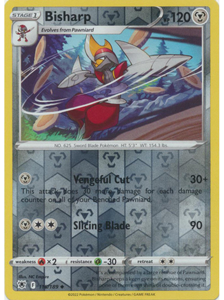 Bisharp - 116/189 - Uncommon Reverse Holo 1
