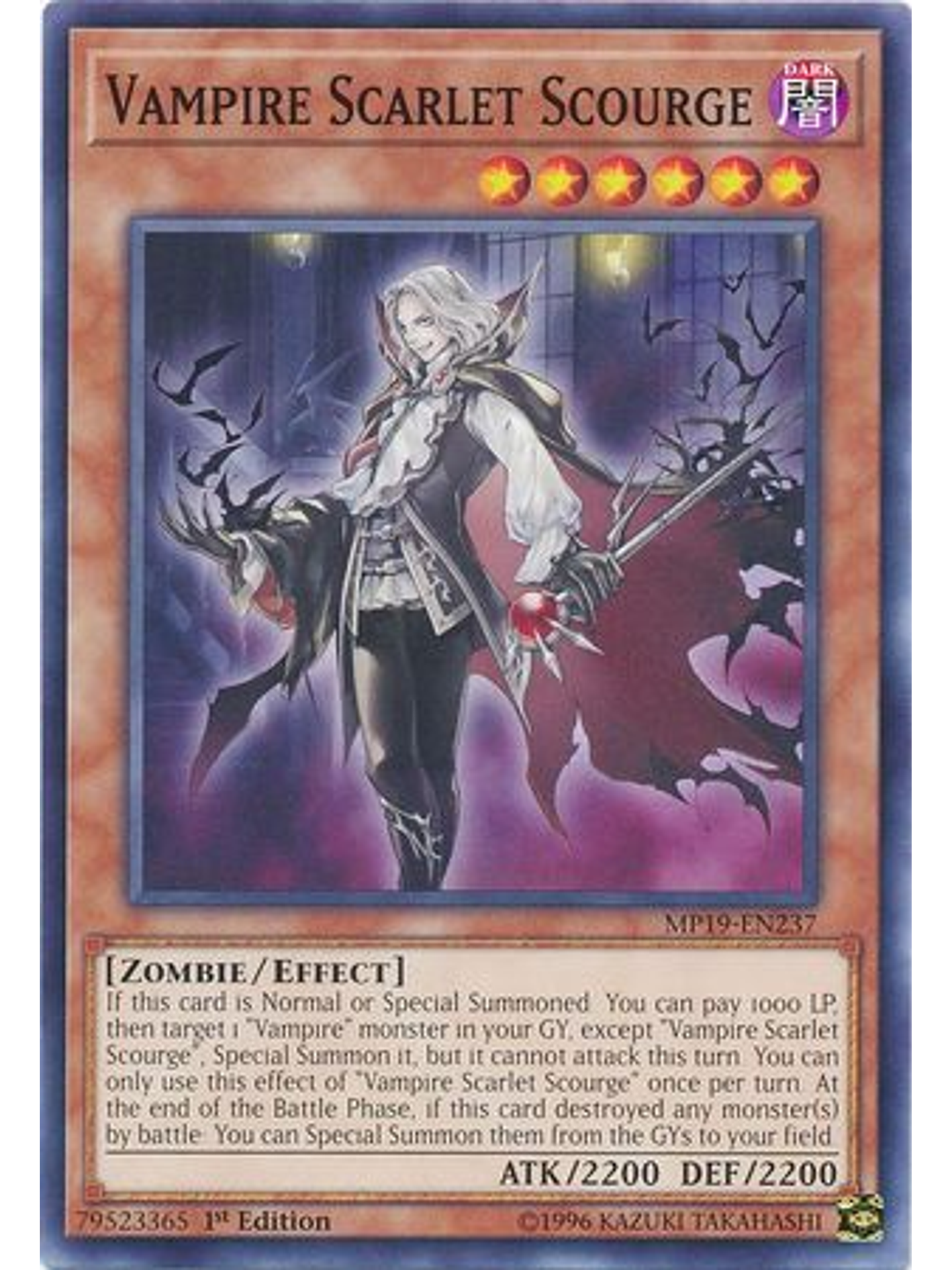 Vampire Scarlet Scourge - MP19-EN237 - Common Unlimited 1