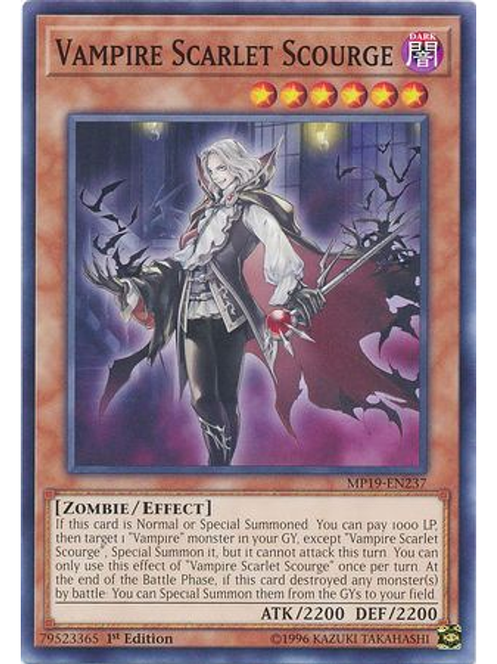 Vampire Scarlet Scourge - MP19-EN237 - Common Unlimited 1