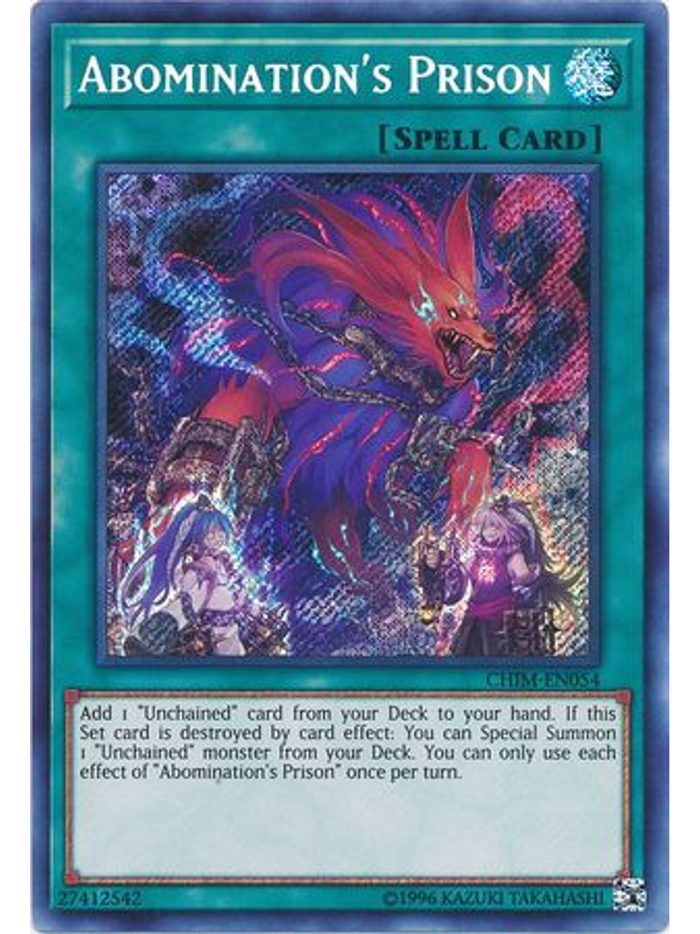 Abomination's Prison - CHIM-EN054 - Secret Rare Unlimited 1