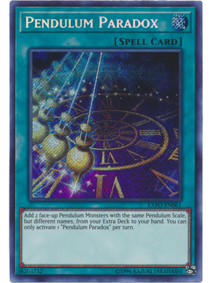 Pendulum Paradox - EXFO-EN061 - Secret Rare Unlimited 1