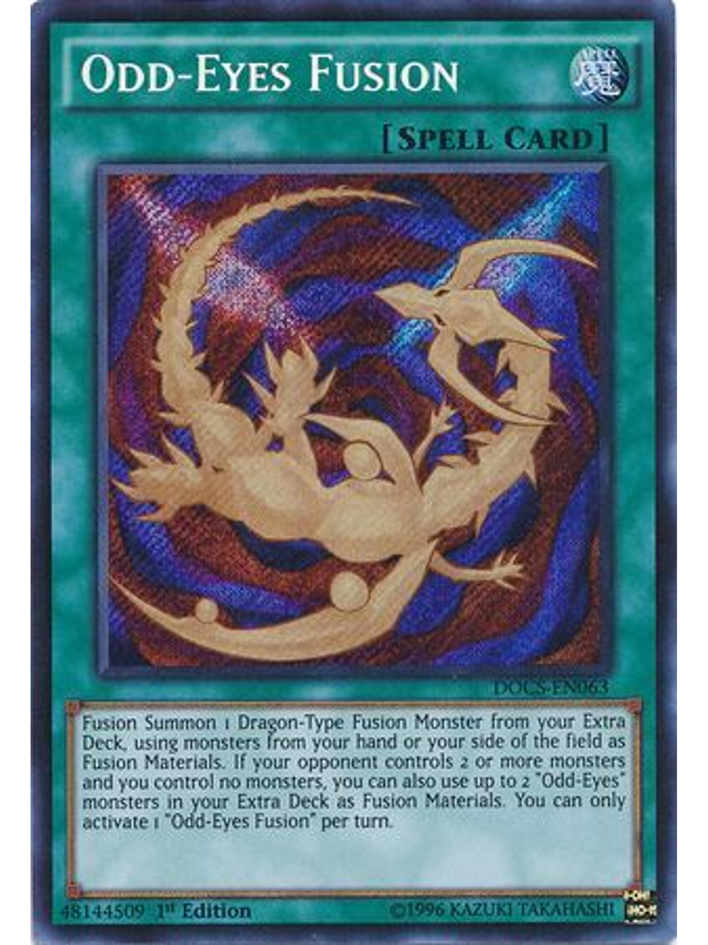 Odd-Eyes Fusion - DOCS-EN063 - Secret Rare 1st Edition 1