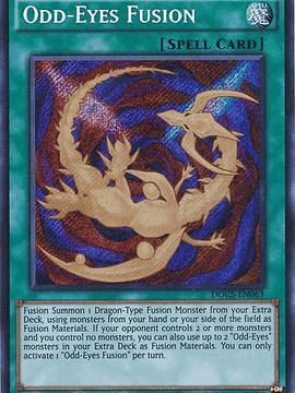 Odd-Eyes Fusion - DOCS-EN063 - Secret Rare 1st Edition